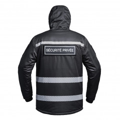 Parka Hardshell SÉCU-ONE WF 150 HV-TAPE Sécurité Privée noir