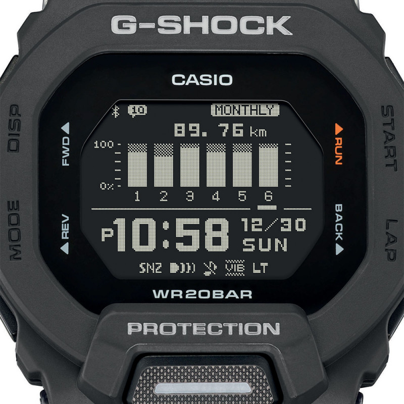 Montre Casio G-Shock GBD-200 noir Bluetooth sport G-Squad 200 m Montre Casio G-Shock GBD-200 noir Bluetooth sport G-Squad 200 m
