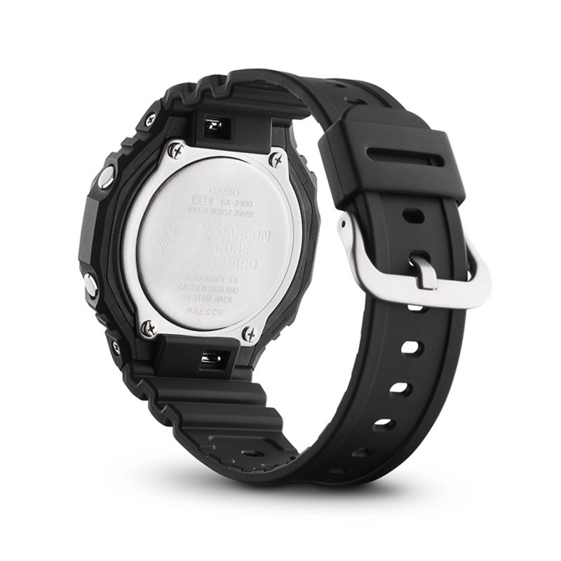 Montre G-SHOCK GA-2100 Noir – boîtier 48,5×45,4×11,8 mm, étanchéité 20 bars