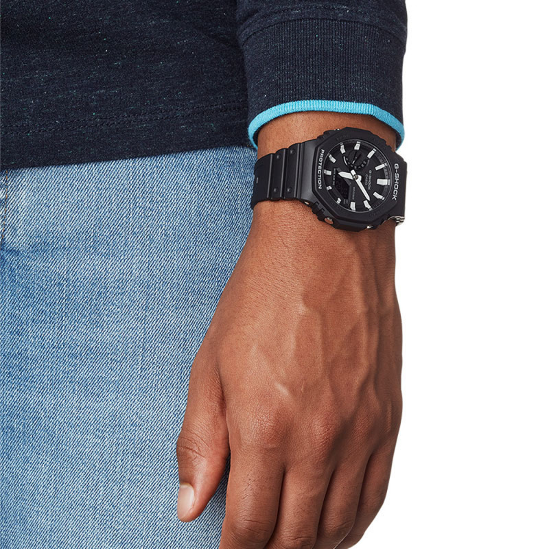 Montre Casio G-SHOCK GA-2100 Noir/Gris – boîtier carbone/résine 48,5×45,4×11,8mm, étanche 20 bars Montre Casio G-SHOCK GA-2100 Noir/Gris – boîtier carbone/résine 48,5×45,4×11,8mm, étanche 20 bars