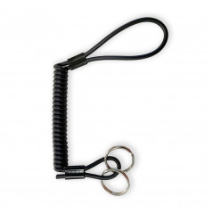 Dragonne de sécurité Kevlar® 80 cm avec anneaux porte-clés – compacte & ultra-résistante