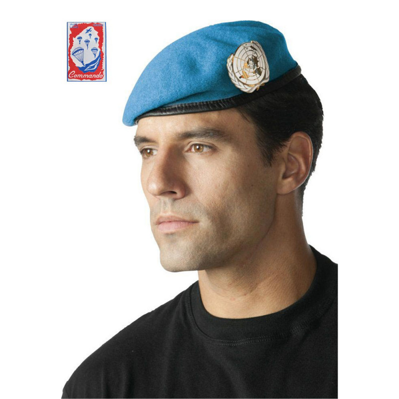 Béret commando ONU bleu ciel — Modèle 2872 Béret commando ONU bleu ciel — Modèle 2872