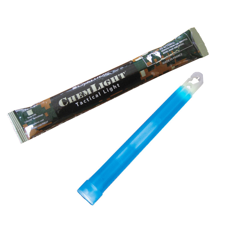 Bâton lumineux ChemLight 15 cm bleu – 8h autonomie | Marquage & signalisation