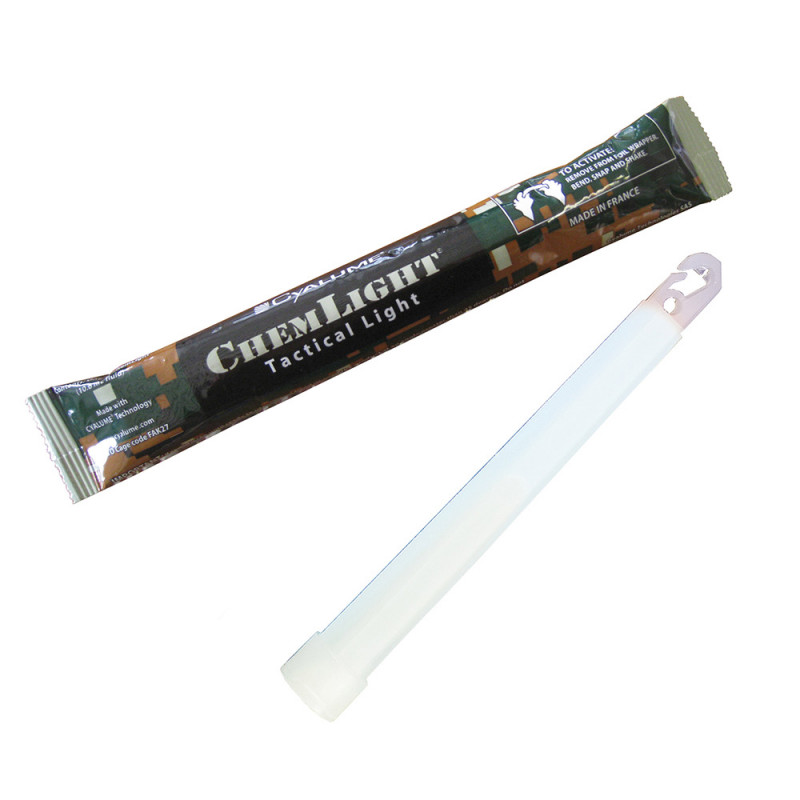 Bâton lumineux ChemLight 15 cm blanc – 8h autonomie | Éclairage & signalisation Bâton lumineux ChemLight 15 cm blanc – 8h autonomie | Éclairage & signalisation