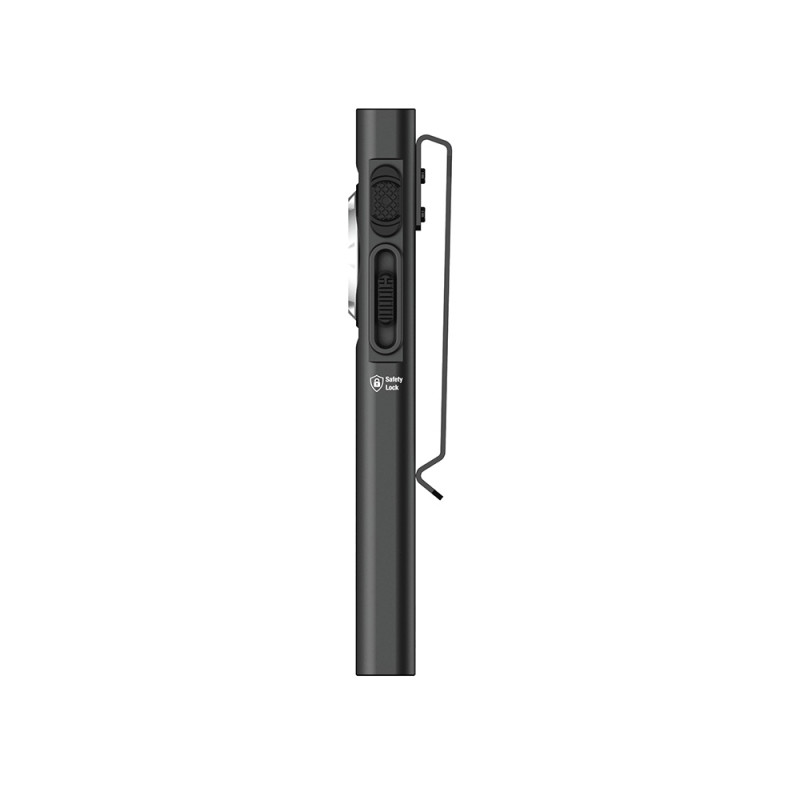 Lampe E5 Ultra 800 lumens noire rechargeable double source tactique compacte Lampe E5 Ultra 800 lumens noire rechargeable double source tactique compacte