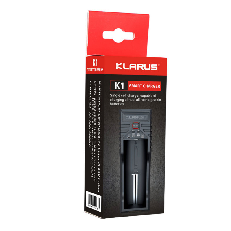 Chargeur Klarus K1 Pro – Charger Li-ion 14500-21700 & NiMH AA/AAA Chargeur Klarus K1 Pro – Charger Li-ion 14500-21700 & NiMH AA/AAA