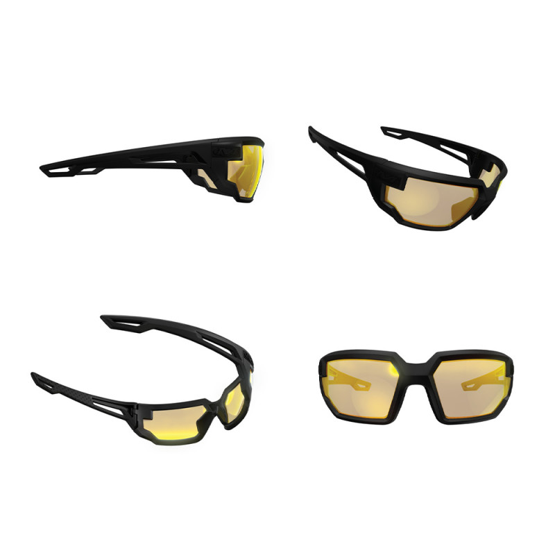 Lunettes de protection balistique Type-X — écran ambré contrasté