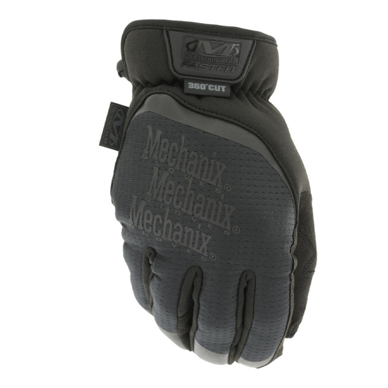 Gants anti-coupure anti-perforation FastFit D4-360 noir – protection mains renforcée