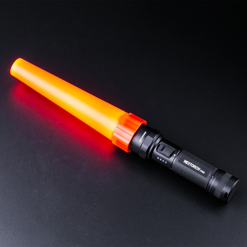 Cône signalisation rouge lampe tactique 3-3,8 cm – accessoire balisage