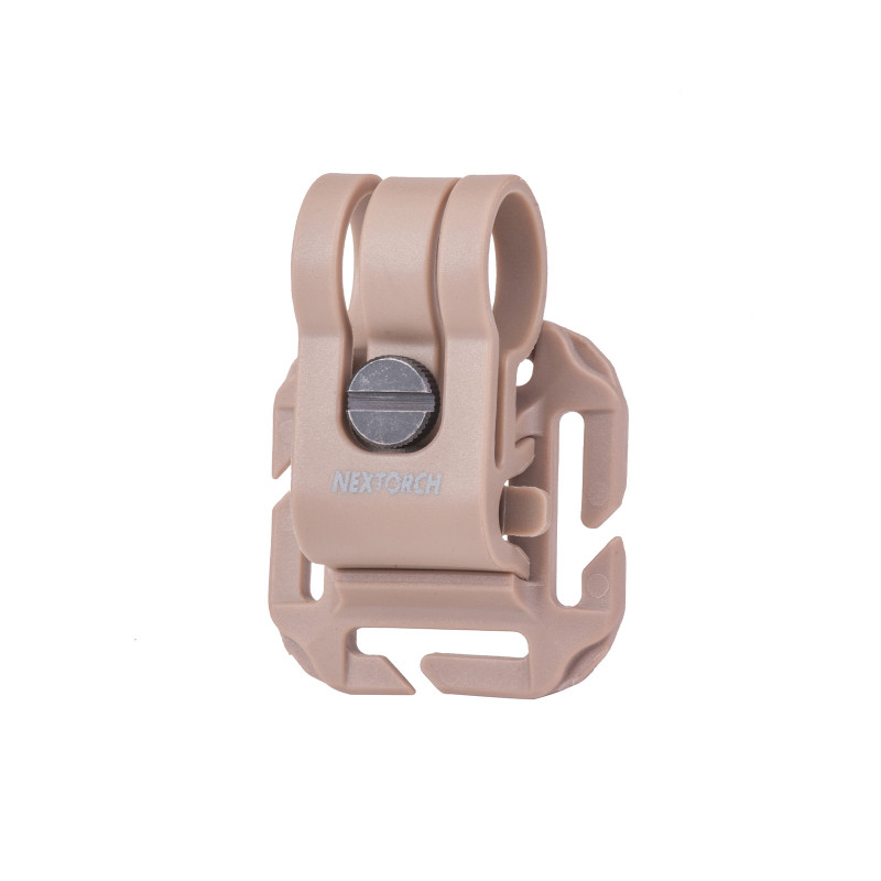 Fixation casque tactique & MOLLE pour lampe Glo-Toob tan – support modulaire Fixation casque tactique & MOLLE pour lampe Glo-Toob tan – support modulaire