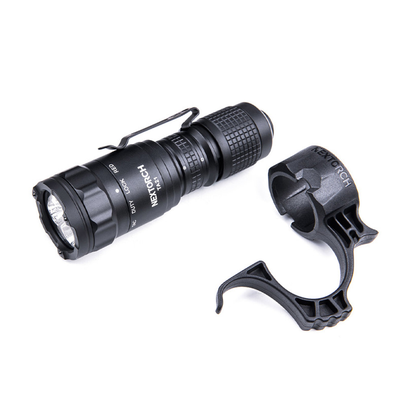 Lampe tactique compacte rechargeable TA21 – 1300 lumens blanc & rouge