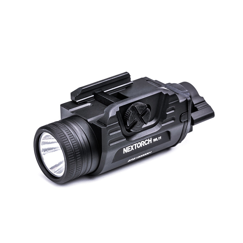 Lampe rechargeable pour arme de poing WL11 – 650 lumens – fixation rail Picatinny/Glock