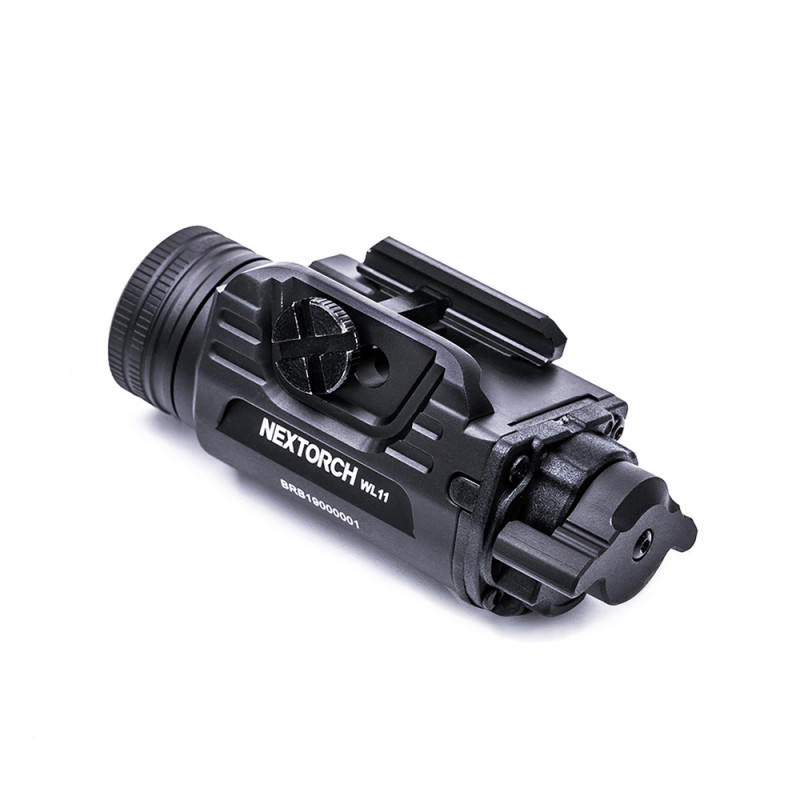 Lampe rechargeable pour arme de poing WL11 – 650 lumens – fixation rail Picatinny/Glock
