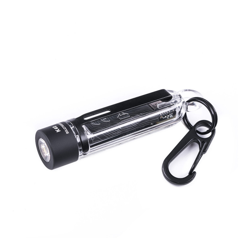 Lampe porte-clés K40 – 700 lumens, 4 modes, rechargeable USB-C Lampe porte-clés K40 – 700 lumens, 4 modes, rechargeable USB-C