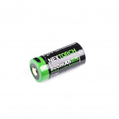 Batterie rechargeable 16340 3.6 V 800 mAh avec port USB-C – autonome & pratique