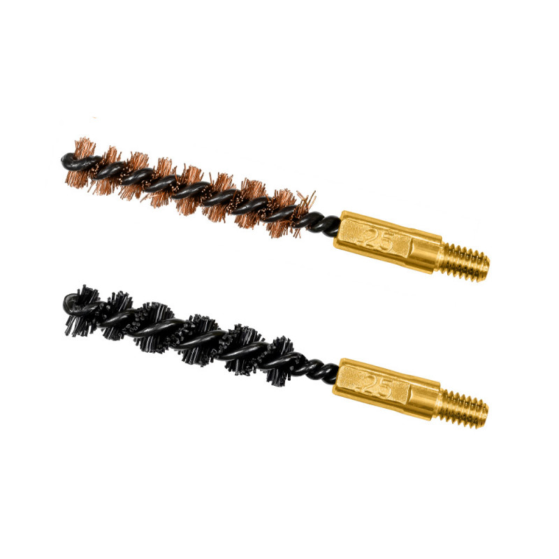 Lot de 2 brosses de nettoyage calibre .250 .257 .243 6 mm – entretien arme Lot de 2 brosses de nettoyage calibre .250 .257 .243 6 mm – entretien arme