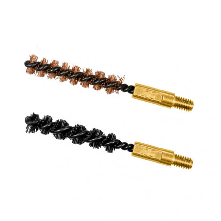 Lot de 2 brosses de nettoyage calibre .250 .257 .243 6 mm – entretien arme