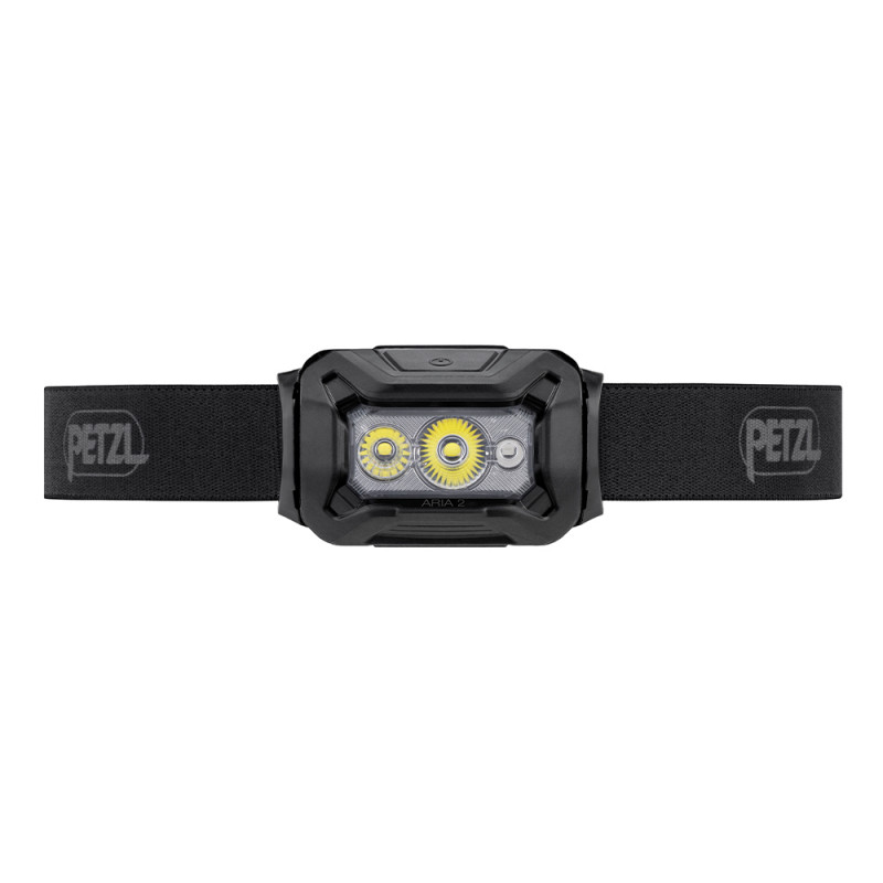 Lampe frontale Hybrid Aria 2 noir – 450 lumens – éclairage blanc, rouge, vert et bleu Lampe frontale Hybrid Aria 2 noir – 450 lumens – éclairage blanc, rouge, vert et bleu