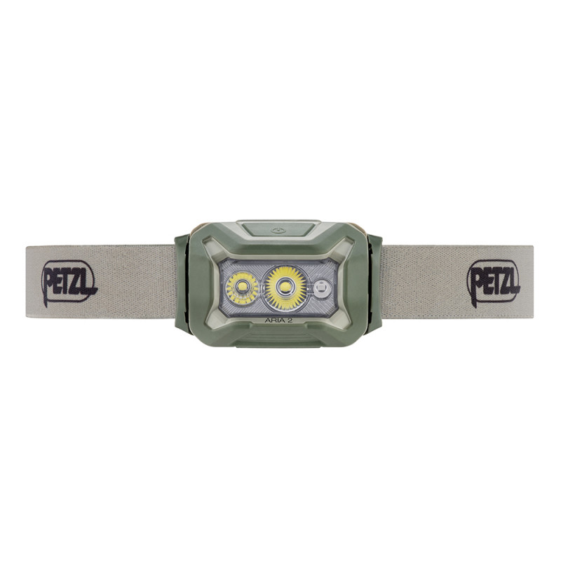 Lampe frontale Hybrid Aria 2 Tan – 450 lumens – éclairage blanc, rouge, vert & bleu Lampe frontale Hybrid Aria 2 Tan – 450 lumens – éclairage blanc, rouge, vert & bleu
