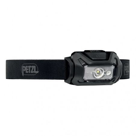 Lampe frontale rechargeable Aria 1R RGB noir - éclairage blanc, rouge, vert et bleu - 375 lumens