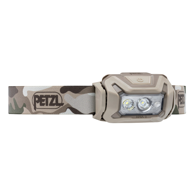 Lampe frontale Hybrid Aria 2 RGB camo - éclairage blanc, rouge, vert et bleu - 450 lumens Lampe frontale Hybrid Aria 2 RGB camo - éclairage blanc, rouge, vert et bleu - 450 lumens