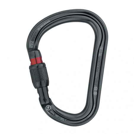 Mousqueton WILLIAM Screw-Lock – Petzl, grande capacité alu 27 kN
