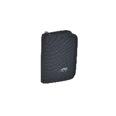 Portefeuille avec fermeture  glissière circulaire noire