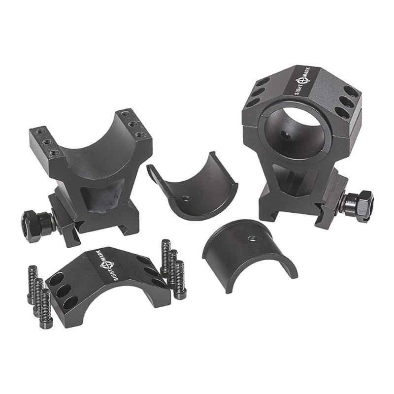 Lot de 2 Anneaux Ø30 mm Extra-haut 40 mm – Sightmark | Montage Optique Tactique
