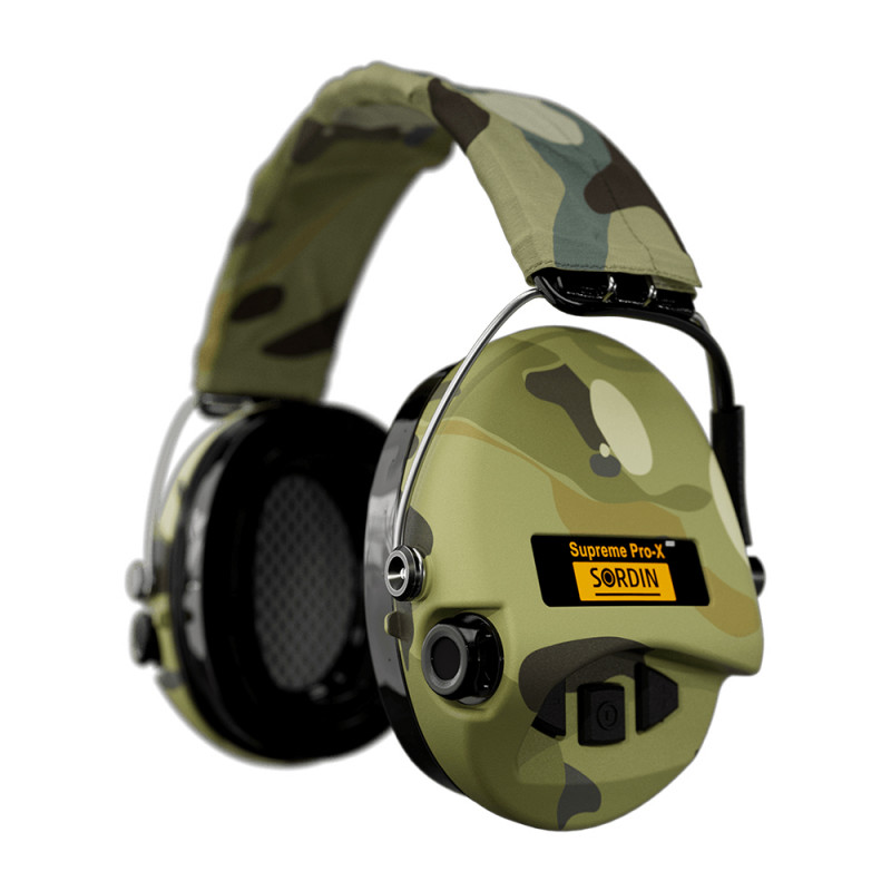Casque anti-bruit Suprême Pro-X LED camo – protection auditive électronique & LED