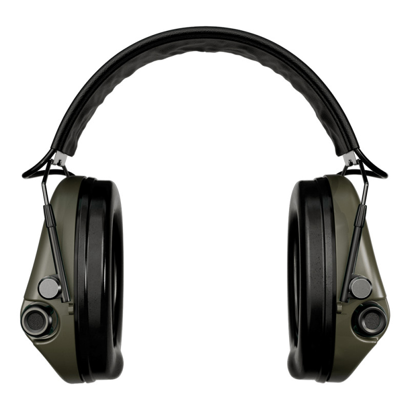 Casque anti-bruit Suprême Pro-X Slim vert olive – protection auditive électronique légère