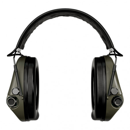 Casque anti-bruit Suprême Pro-X Slim vert olive – protection auditive électronique légère