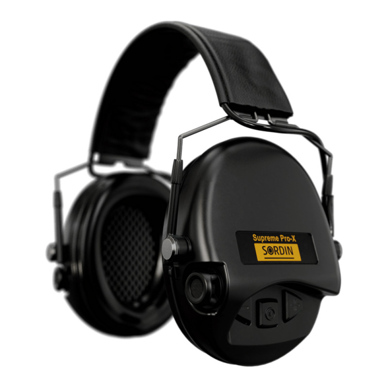 Casque anti-bruit Suprême Pro-X Slim noir – protection auditive électronique légère Casque anti-bruit Suprême Pro-X Slim noir – protection auditive électronique légère