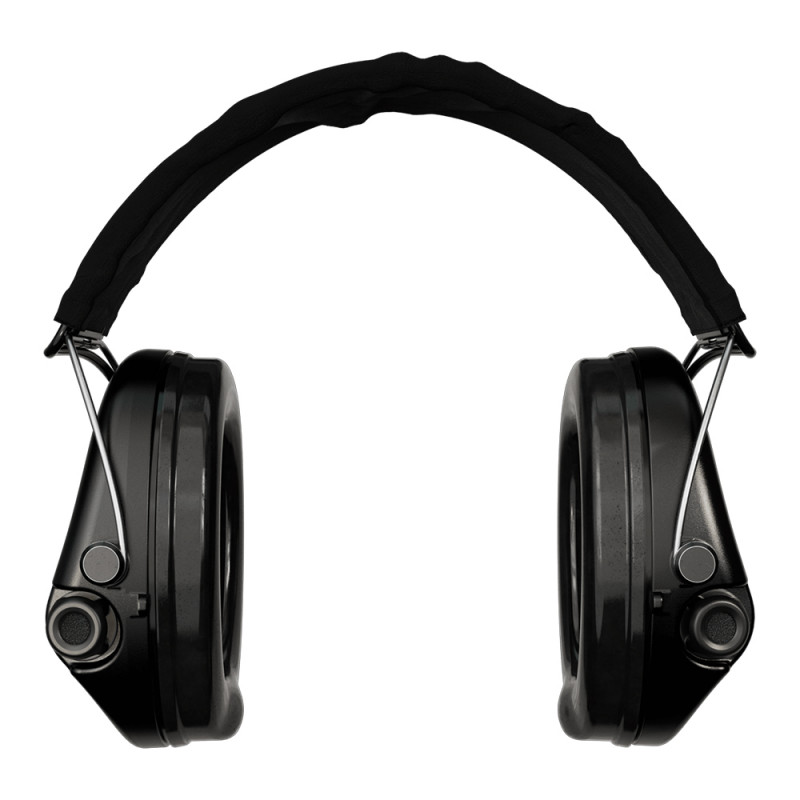 Casque anti-bruit Suprême Pro-X noir serre-tête tissu noir