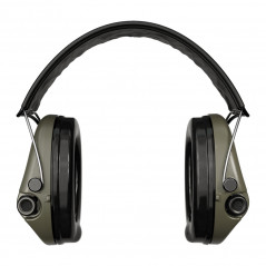 Casque anti-bruit Suprême Pro vert olive serre-tête cuir noir Casque anti-bruit Suprême Pro vert olive serre-tête cuir noir