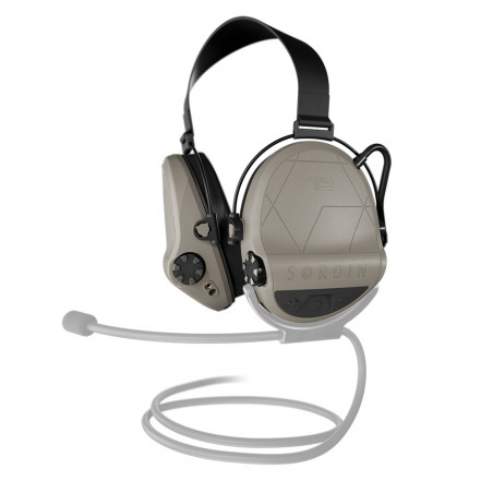 Casque anti-bruit Suprême T2 tan – protection auditive électronique haut de gamme