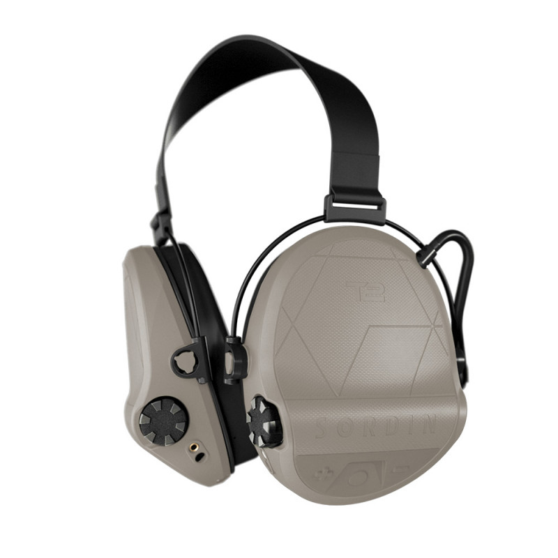 Casque anti-bruit Suprême T2 tan – protection auditive électronique haut de gamme