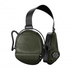 Casque anti-bruit Suprême T2 vert olive serre-nuque tissu noir