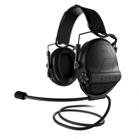 Casque anti-bruit Suprême T2 noir – électronique haute performance et protection tactique