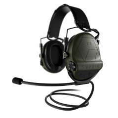 Casque anti-bruit Suprême T2 vert olive serre-tête cuir noir