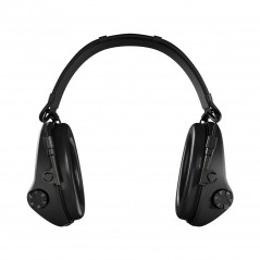 Casque anti-bruit Suprême X2 noir avec serre-tête cuir noir et anneaux d'hygiène en mousse