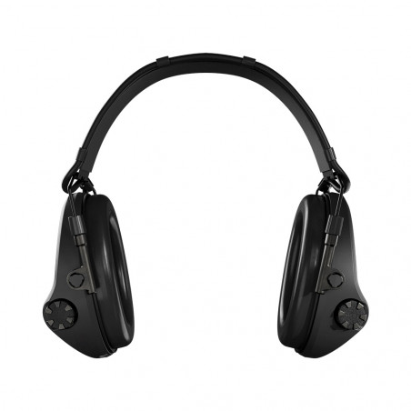 Casque anti-bruit Suprême X2 noir avec serre-tête cuir noir et anneaux d'hygiène en mousse