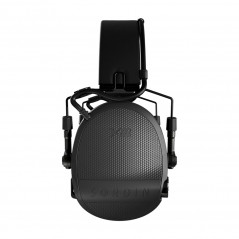 Casque anti-bruit Suprême X2 noir avec serre-tête cuir noir et anneaux d'hygiène en mousse