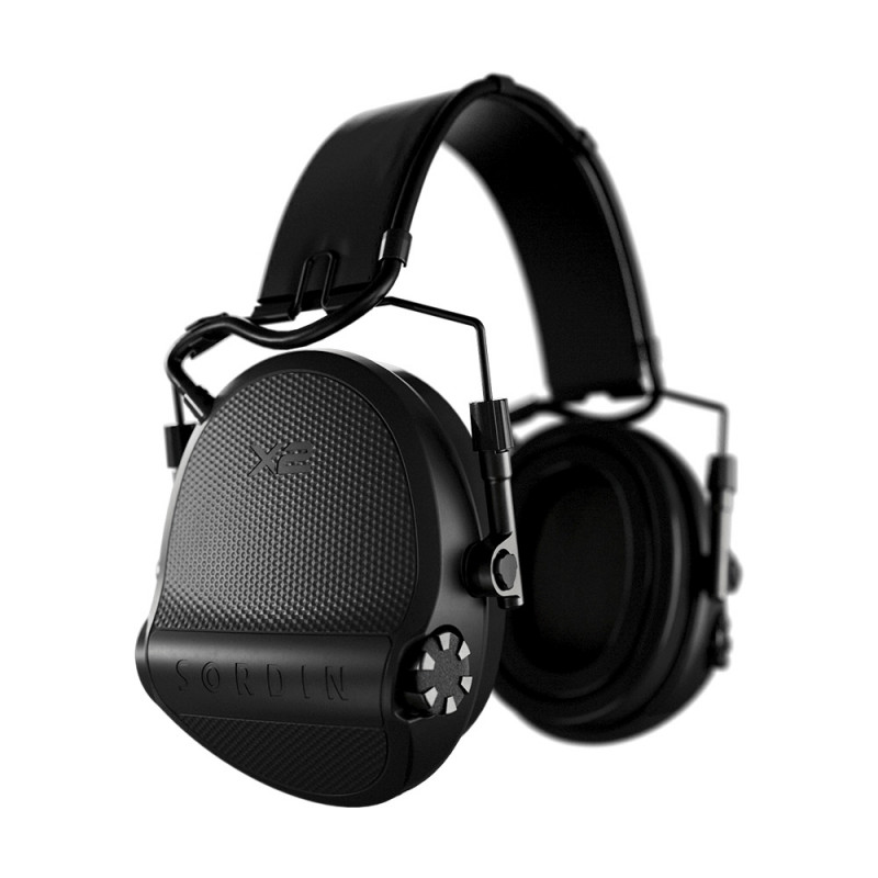 Casque anti-bruit Supreme X2 noir gel protection auditive tactique professionnelle Casque anti-bruit Supreme X2 noir gel protection auditive tactique professionnelle