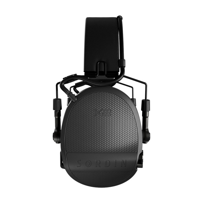 Casque anti-bruit Supreme X2 noir gel protection auditive tactique professionnelle Casque anti-bruit Supreme X2 noir gel protection auditive tactique professionnelle