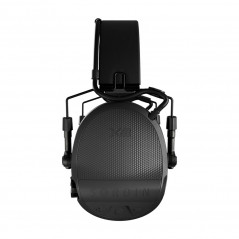 Casque anti-bruit Suprême X2 noir avec serre-tête cuir noir et anneaux d'hygiène en gel Casque anti-bruit Suprême X2 noir avec serre-tête cuir noir et anneaux d'hygiène en gel