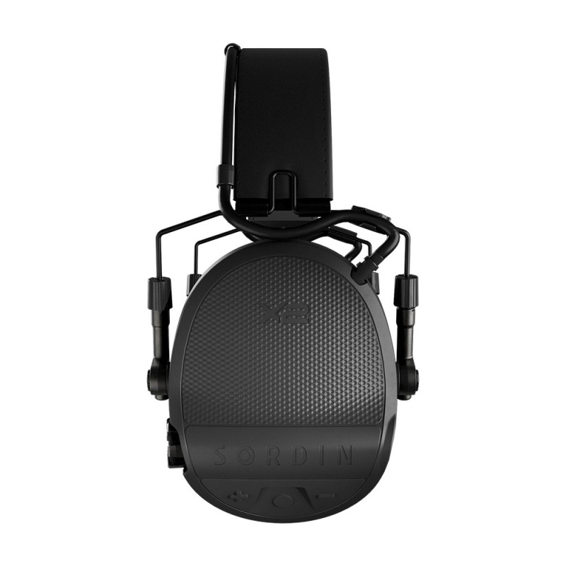 Casque anti-bruit Supreme X2 noir gel protection auditive tactique professionnelle Casque anti-bruit Supreme X2 noir gel protection auditive tactique professionnelle