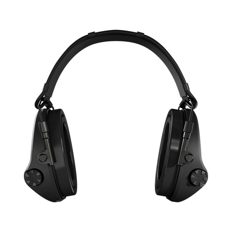 Casque anti-bruit Supreme X2 noir gel protection auditive tactique professionnelle Casque anti-bruit Supreme X2 noir gel protection auditive tactique professionnelle