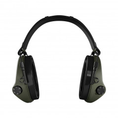 Casque anti-bruit Supreme X2 vert olive cuir gel protection auditive tactique
