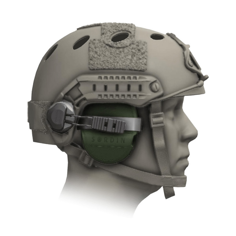 Système de fixation arrière sur casque tactique pour casque anti-bruit Suprême T2/X2 BT Système de fixation arrière sur casque tactique pour casque anti-bruit Suprême T2/X2 BT