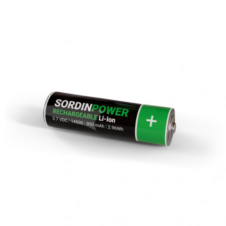 Lot 2 batteries rechargeables 14500 3.7 V 800 mAh – pour casque anti-bruit